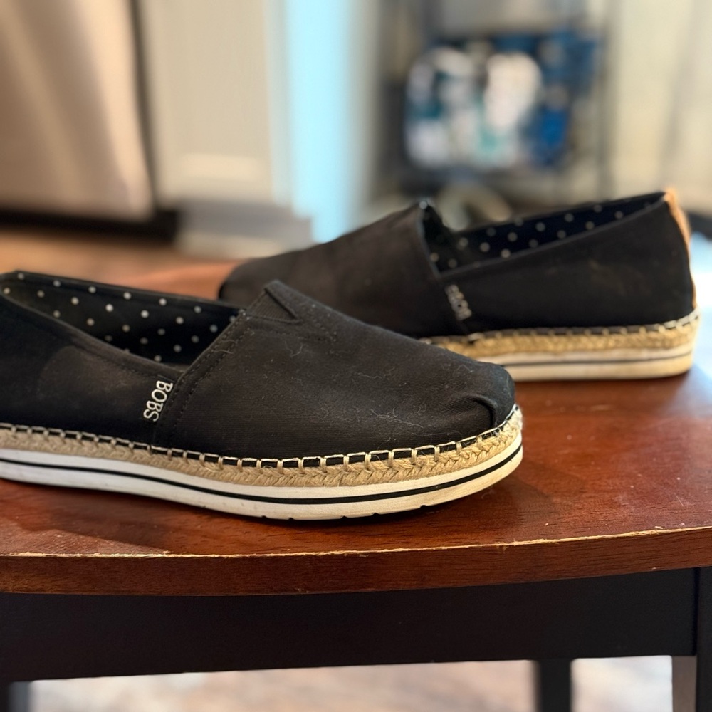 BOBS from Skechers Black Espadrilles